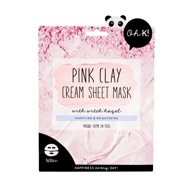 OH K! Pink Clay Cream Sheet Mask